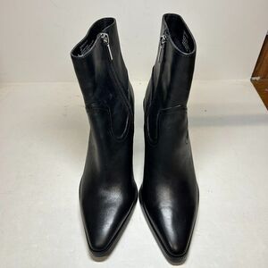 Steve Madden Womens 7.5 M Black Leather Elene Western Ankle Booties NIB LN8